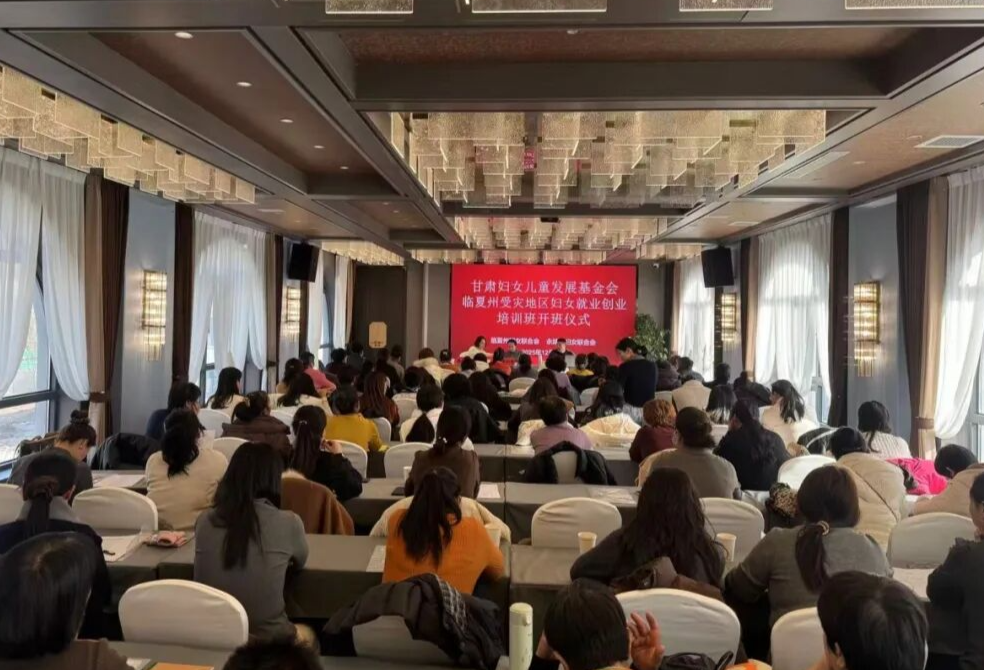 援甘肃积石山地震灾区妇女家庭公益项目顺利实施