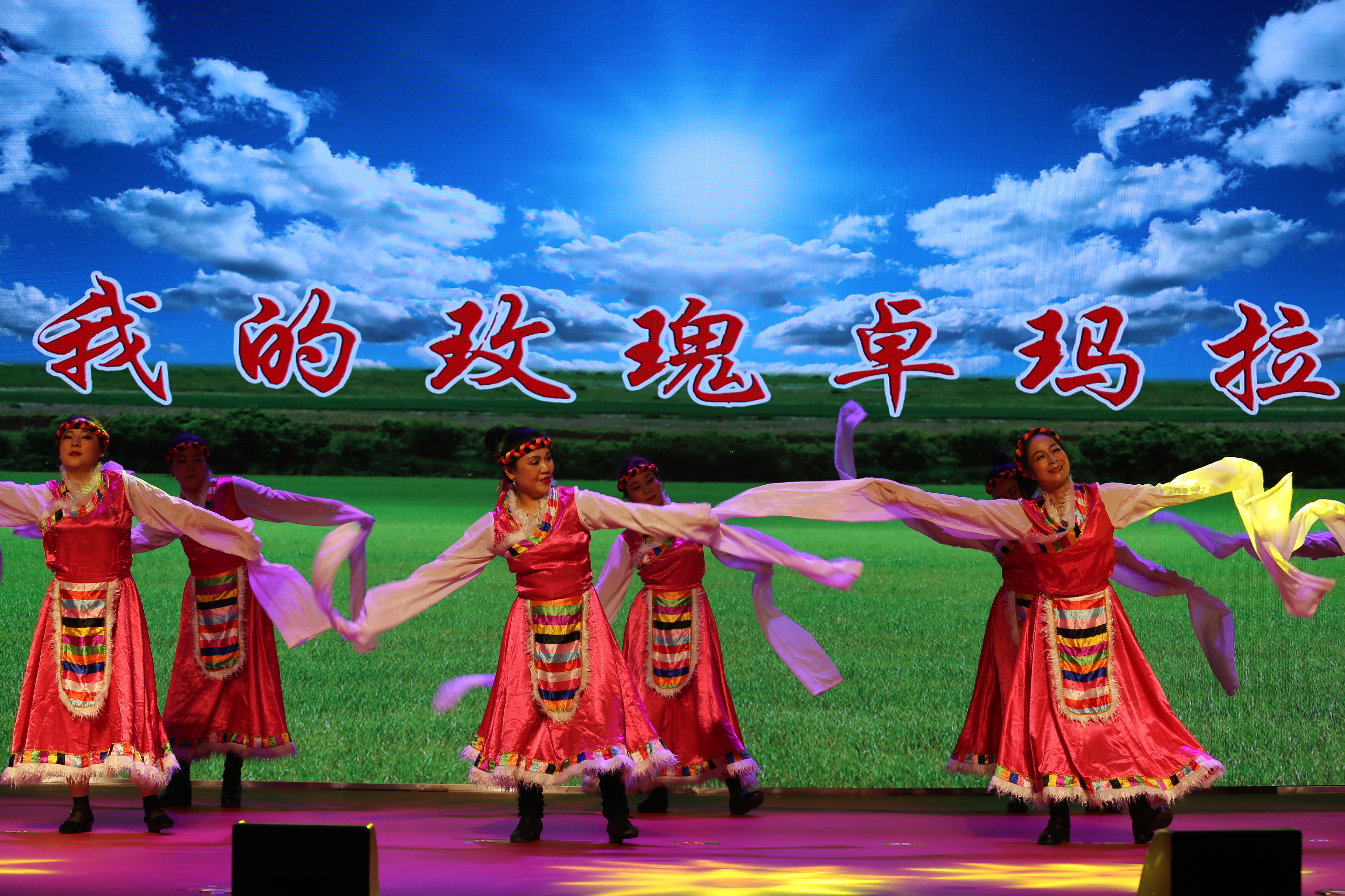 陇原妹表演锅庄舞《我的玫瑰卓玛拉》.JPG